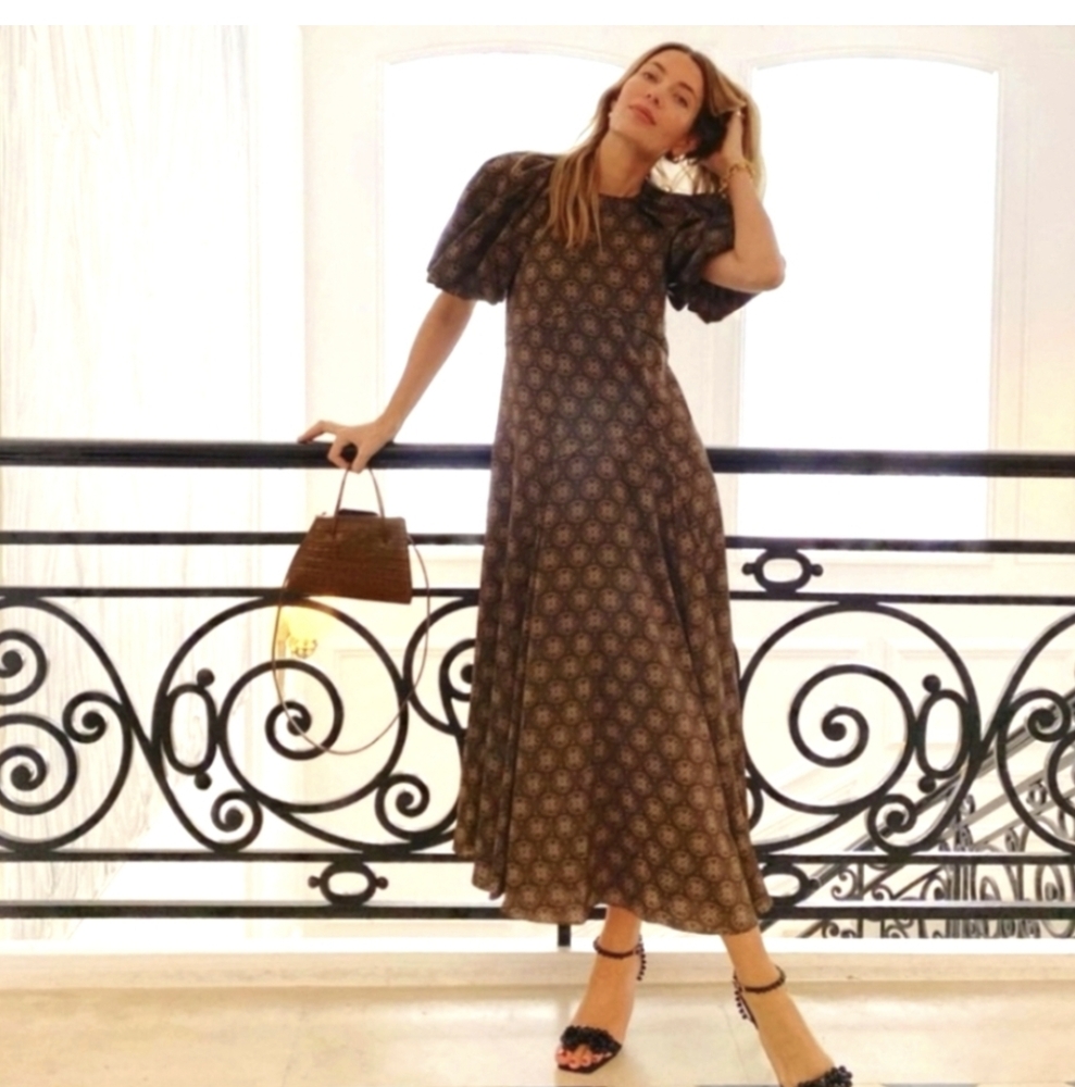 ANTONIO MELANI Medallion Patterned Long Sleeve Dress